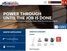 Tablet Screenshot of powerwashstore.com